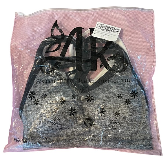 KAMC 3 Pack Med Support Cross Back Wire Fee Removable Cups Sport Bras A193-71 - Picture 10 of 12